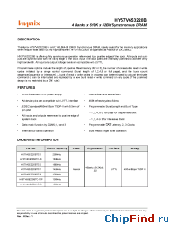 Datasheet HY57V653220BTC-10P manufacturer Hynix