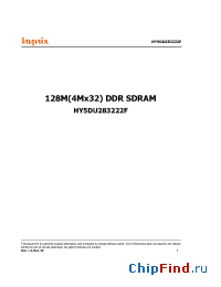 Datasheet HY5DU283222F-28 manufacturer Hynix