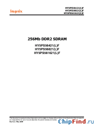 Datasheet HY5PS56821F-E4 manufacturer Hynix