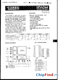 Datasheet HY6264-10 manufacturer Hynix