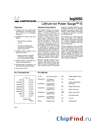 Datasheet BQ2050 manufacturer ICC