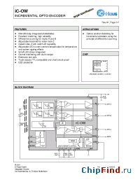 Datasheet iC-OWchip manufacturer IC Haus