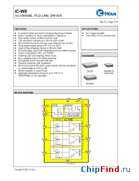 Datasheet iC-WE-SO16W manufacturer IC Haus