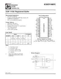 Datasheet ICS16857C manufacturer ICST