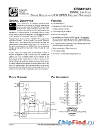 Datasheet ICS8431DMI-01 manufacturer ICST