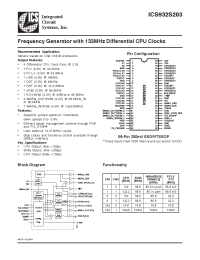 Datasheet ICS91305YMLFT manufacturer ICST