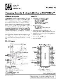 Datasheet ICS9148-36 manufacturer ICST