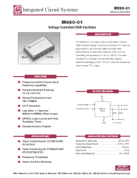 Datasheet M660-01-BH manufacturer ICST