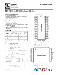 Datasheet SSTL16859C manufacturer ICST