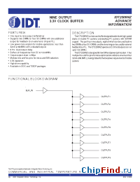Datasheet 2309NZ manufacturer IDT
