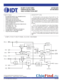 Datasheet 49C465 manufacturer IDT