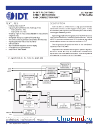 Datasheet 49C466 manufacturer IDT