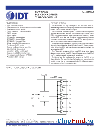 Datasheet 59920A manufacturer IDT