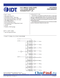 Datasheet 5T9070 manufacturer IDT