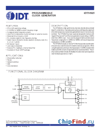 Datasheet 5V925 manufacturer IDT