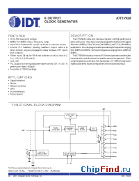 Datasheet 5V928 manufacturer IDT