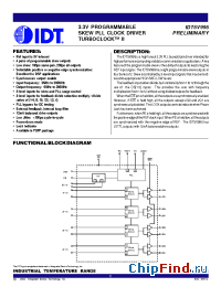 Datasheet 5V995 manufacturer IDT