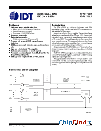 Datasheet 6116SA manufacturer IDT