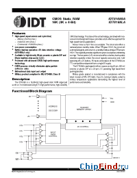 Datasheet 6168SA manufacturer IDT