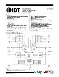 Datasheet 7037 manufacturer IDT