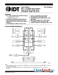 Datasheet 707288 manufacturer IDT