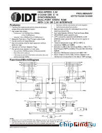Datasheet 70T3399 manufacturer IDT