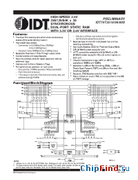 Datasheet 70T3589 manufacturer IDT