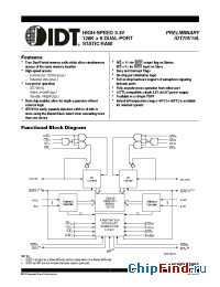 Datasheet 70V19 manufacturer IDT