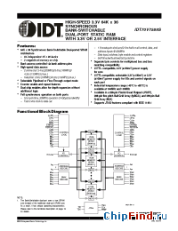 Datasheet 70V7589 manufacturer IDT
