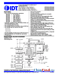 Datasheet 72V263 manufacturer IDT