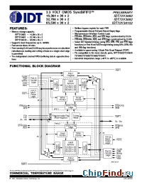 Datasheet 72V36102 manufacturer IDT