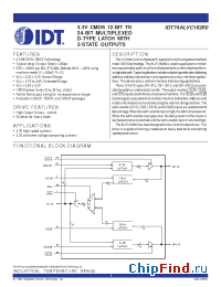Datasheet 74ALVC16260 manufacturer IDT