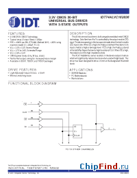 Datasheet 74ALVC162836 manufacturer IDT