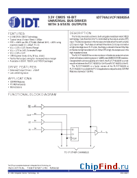 Datasheet 74ALVCF162835A manufacturer IDT