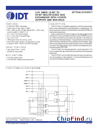 Datasheet 74ALVCH16271 manufacturer IDT
