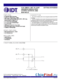 Datasheet 74ALVCH162830 manufacturer IDT