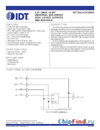 Datasheet 74ALVCH16835 manufacturer IDT