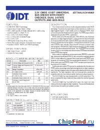 Datasheet 74ALVCH16903 manufacturer IDT