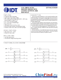 Datasheet 74ALVCH244 manufacturer IDT