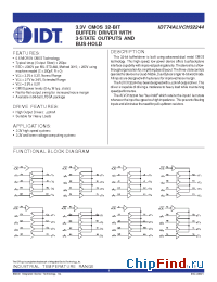 Datasheet 74ALVCH32244 manufacturer IDT