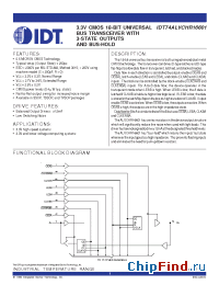 Datasheet 74ALVCHR16601 manufacturer IDT