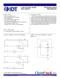 Datasheet 74CBTLV16210 manufacturer IDT