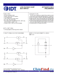 Datasheet 74CBTLV16211 manufacturer IDT
