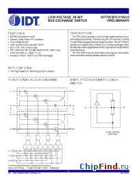 Datasheet 74CBTLV16212 manufacturer IDT