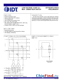 Datasheet 74CBTLV16214 manufacturer IDT