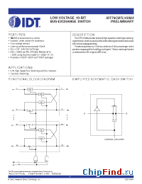 Datasheet 74CBTLV3383 manufacturer IDT