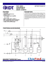 Datasheet 74FCT161T manufacturer IDT