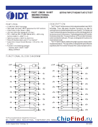 Datasheet 74FCT16245T manufacturer IDT