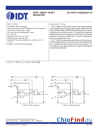 Datasheet 74FCT162823T manufacturer IDT