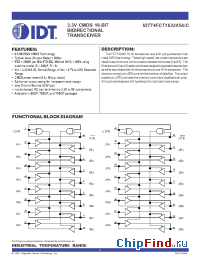 Datasheet 74FCT163245 manufacturer IDT
